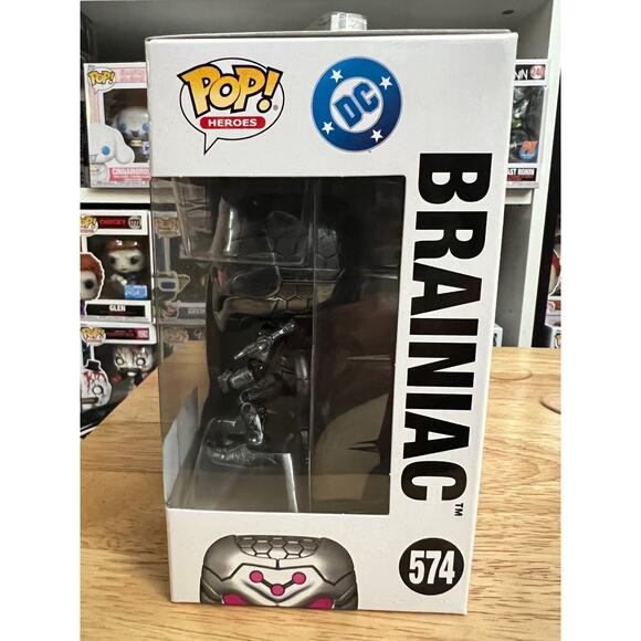 OFFICIAL LE NYCC STICKER METALLIC Brainiac Funko Pop #574 DC Superman Krypton - Picture 4 of 6